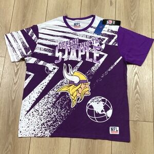 Minnesota Vikings NFL Staple Defend the North Shirt 2XL Purple Graphic Tee NWT